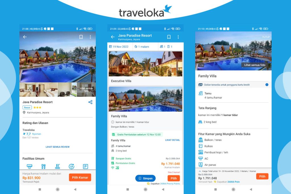 Java Paradise Resort di Traveloka App
