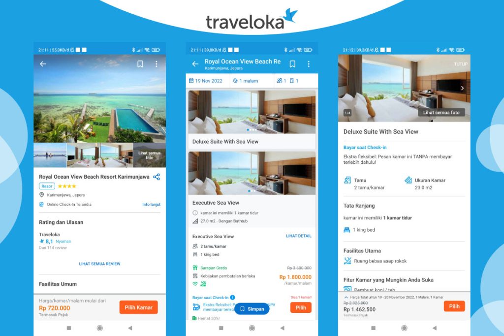 Royal Ocean View Beach Resort di Traveloka App