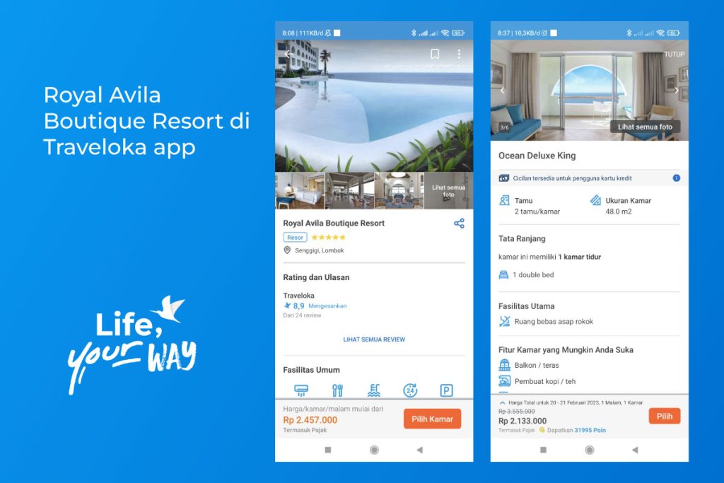 Royal Avila Boutique Resort di Traveloka app